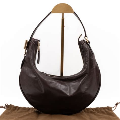 gucci brown leather duchessa hobo bag|gucci hobo bag vintage.